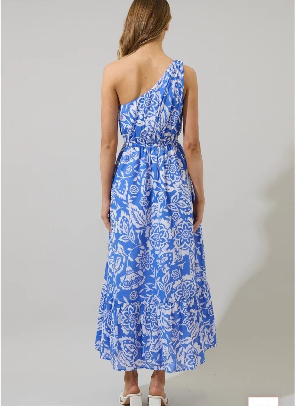 Sugarlips Women's Marny Floral One Shoulder Coastal Maxi Dress. Pockets. Xs - Picture 2 of 10